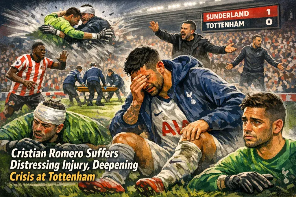Cristian Romero Suffers Distressing Injury, Deepening Crisis at Tottenham